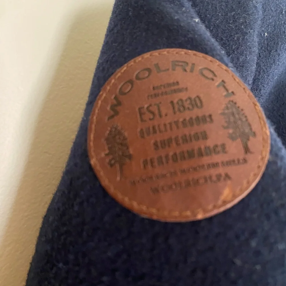 NWOT Woolrich Boys Classic Navy Peacoat - Picture 6 of 7